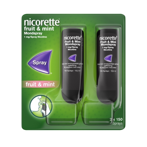 Nicorette Berry & Mint Nicotine 1mg Duo Mondspray 2 x 150ml