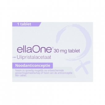 EllaOne Noodanticonceptie Ulipristalacetaat 30mg Tablet 1 stuk
