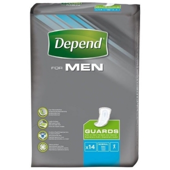 Depend For Men Inlegger 32X15cm 14 Stuks