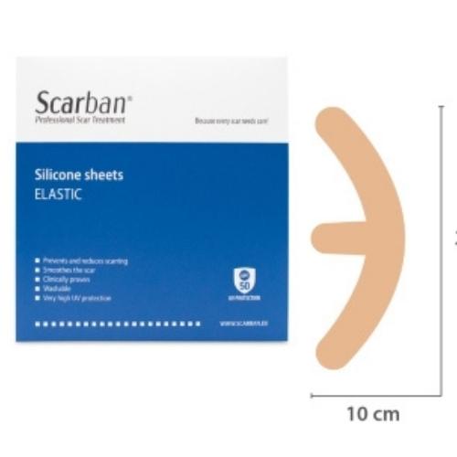 ScarbanÂ® Elastic siliconenpleister voor littekens Mama Anker (2 stuks)