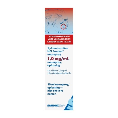 Sandoz Xylometazoline 1,0mg/ml Neusspray 10ml
