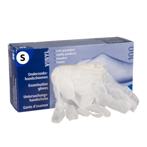 Eurogloves Vinyl Handschoenen Gepoederd Wit Maat S 100 stuks