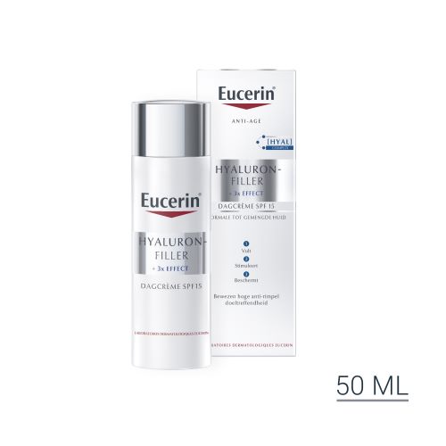Eucerin Hyaluron-Filler + 3x EFFECT DagcrÃ¨me Normale tot Gemengde Huid SPF 15 50ml
