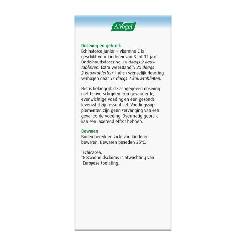 A.Vogel Junior Echinaforce + Vitamine C Kauwtabletten 80 stuks