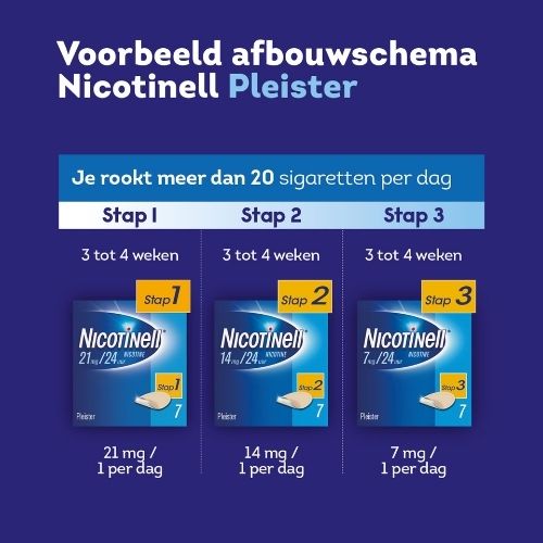 Nicotinell Stap 3 Nicotine 7mg/24uur Pleisters 14 stuks