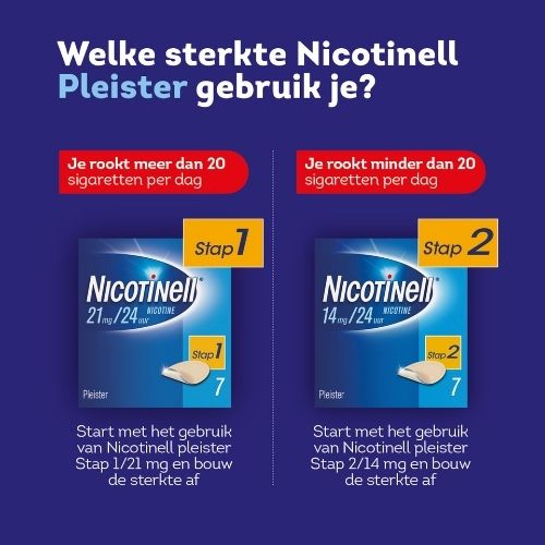 Nicotinell Pleisters 7 mg 7 stuks