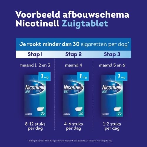Nicotinell Mint Nicotine 2mg Zuigtabletten 96 stuks