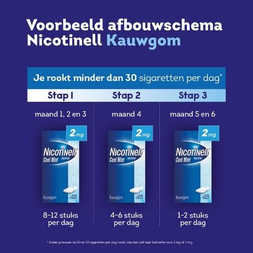 Nicotinell Kauwgom Cool Mint 2mg 96 stuks